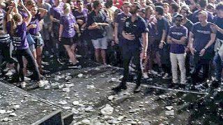 Oslo'da konser salonunda faciaya kıl payı