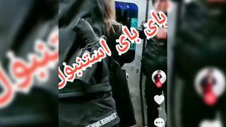 Metroda çevik kuvveti çekip TikTok'tan paylaştılar! Sosyal medyada çok tartışıldı