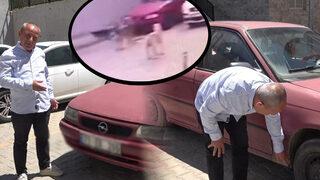 Arabasına zarar verildiğini gördü, görüntüleri izleyince şoke oldu! 'Bana ders vermek için...'