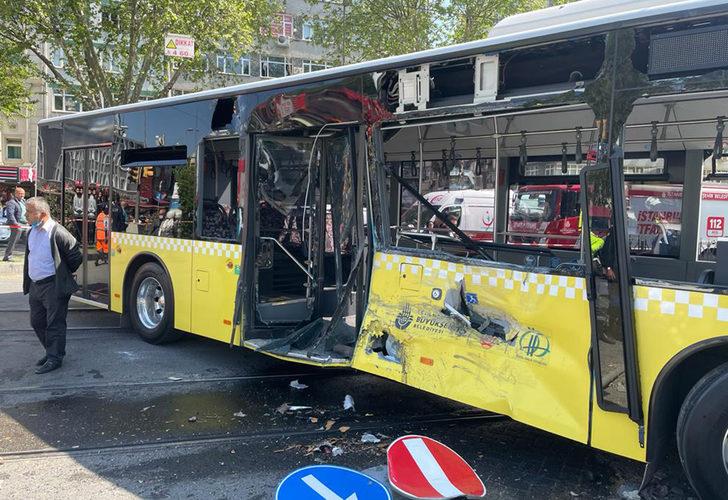 İstanbul''da tramvay ve otobüs çarpıştı - Son Dakika Haberler