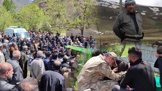 Hakkari'de feci kaza! Gevdan Aşireti liderlerinden Kemal Aslan'ı son yolculuğuna binlerce kişi uğurladı