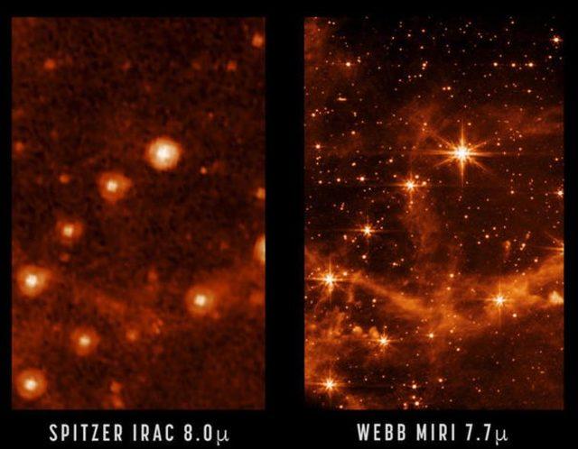 Spitzer vs Webb teleskobu