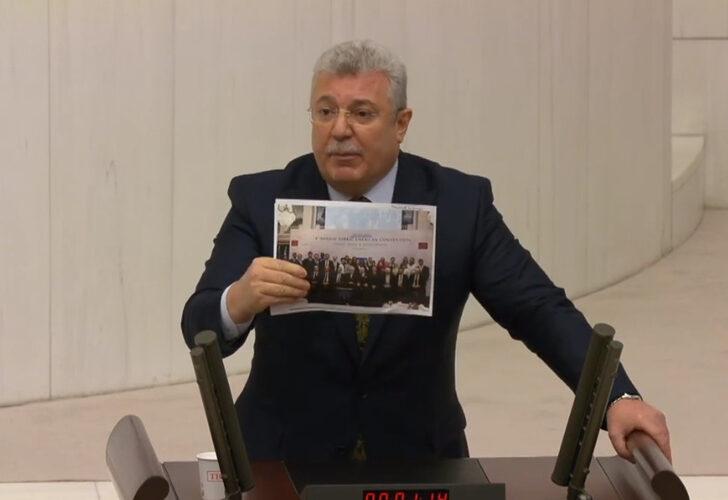 AK Partili ismin gösterdiği fotoğraf Meclis'te tansiyonu yükseltti: Haysiyetsiz, şerefsiz...