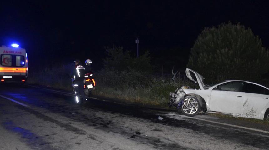 Ters yöne girdi! Dehşet saçtı: Feci kaza