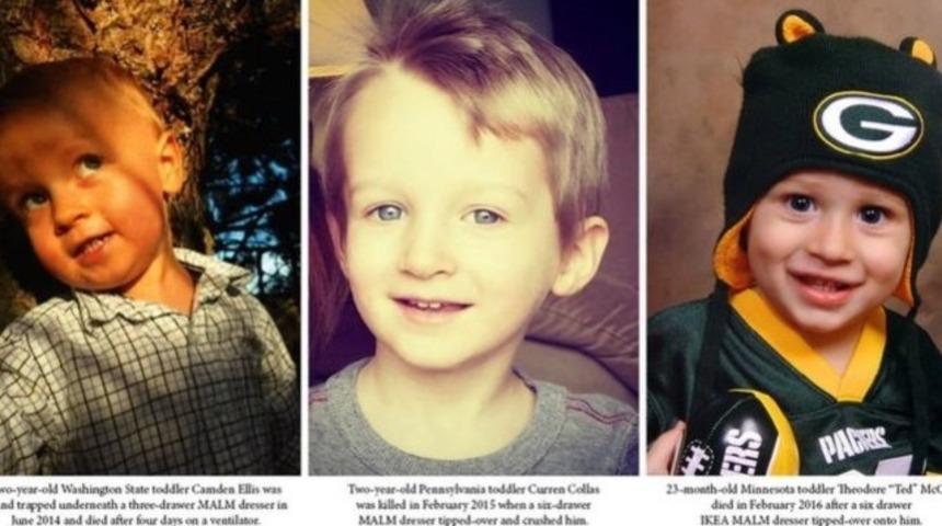 IKEA'dan şifonyer düşmesiyle ölen çocukların ailelerine 50 milyon dolar