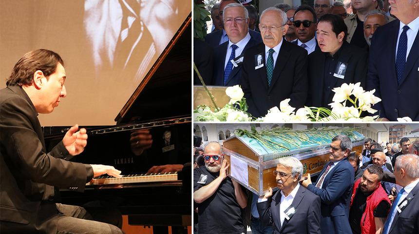 Babası için bestelediği parçayı ilk kez çaldı! Ahmet Say son yolculuğuna uğurlandı