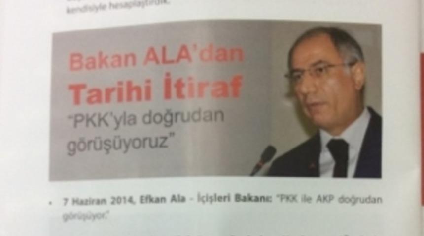 'AKP Ter&ouml;re Yardım ve Yataklık Ediyor' kitap&ccedil;ığı