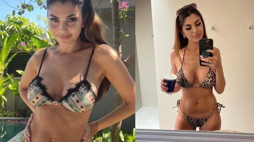 Galatasaraylı eski futbolcunun kızı Yeliz Ko&ccedil; soyundu!