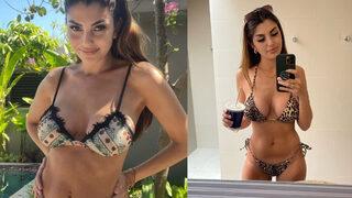 Galatasaraylı eski futbolcunun kızı Yeliz Koç soyundu!