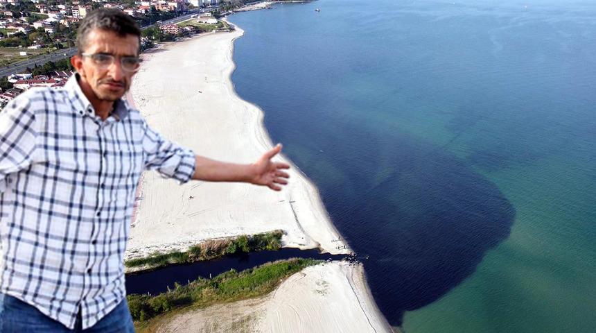 Kınıklı Deresi siyaha dönüştü! Marmara Denizi'ne akıyor