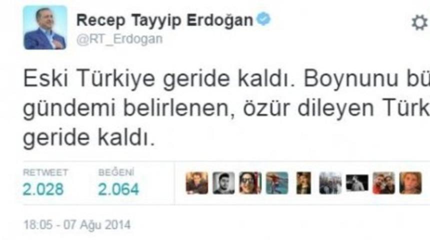 Erdoğan'ın ''Özür dileyen Türkiye artık geride kaldı'' tweeti paylaşım rekoru kırıyor