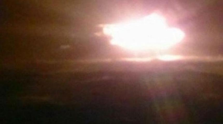 Hazar Denizi'nde petrol platformunda yangın çıktı