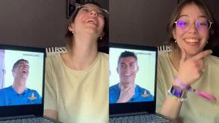 Bu video paylaşım rekorları kırıyor! Ronaldo'nun taklidini yapan genç kadın...