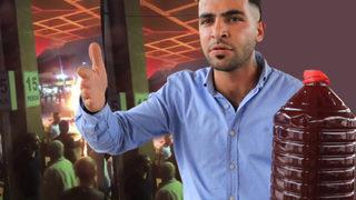 Yangına şalgamla müdahale! Motosikleti 150 litre şalgam suyu dökerek söndürdüler