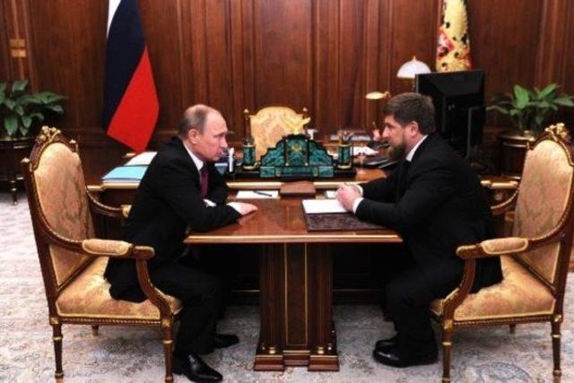 Kremlin, Putin’in Kadirov ile görüşme fotoğraflarını paylaştı
