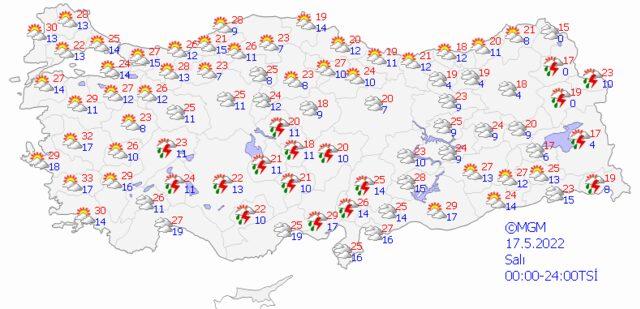 16 Mayıs Pazartesi hava nasıl olacak?