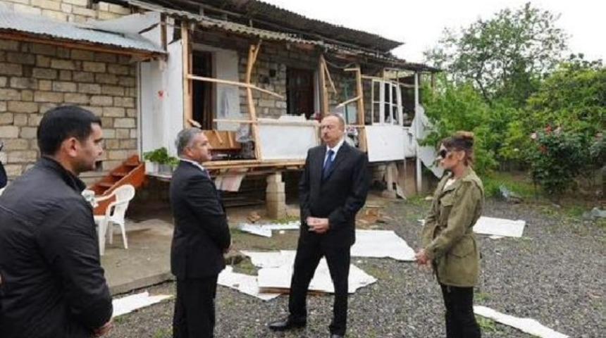 Azerbaycan Cumhurbaşkanı Aliyev, Ermenistan Cephe Hattında