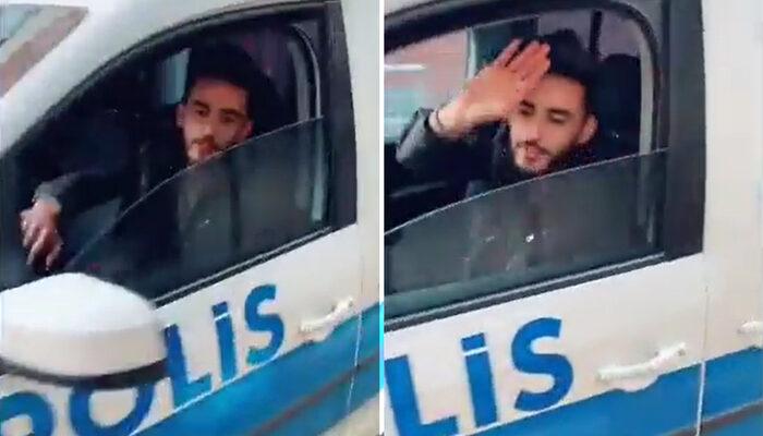 Son dakika: Suriyeli sığınmacı TikTok'ta paylaştı, tepkiler peş peşe geldi! Polis aracını kullanıp böyle selam verdi