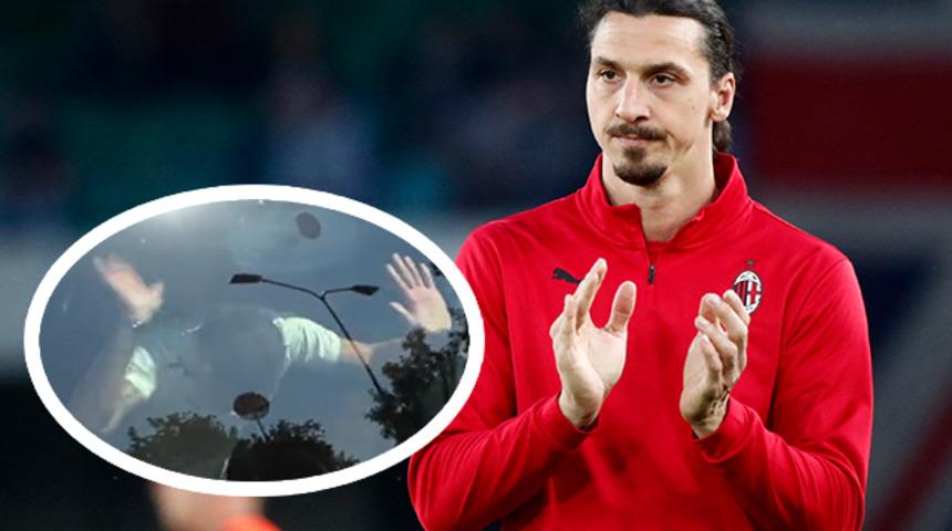 Son dakika: Zlatan Ibrahimovic, Atalanta maçı sonrası sevinirken otobüsün camını kırdı!