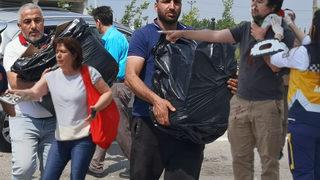 Kazada yaralandı! 40 kilo et için böyle direndi