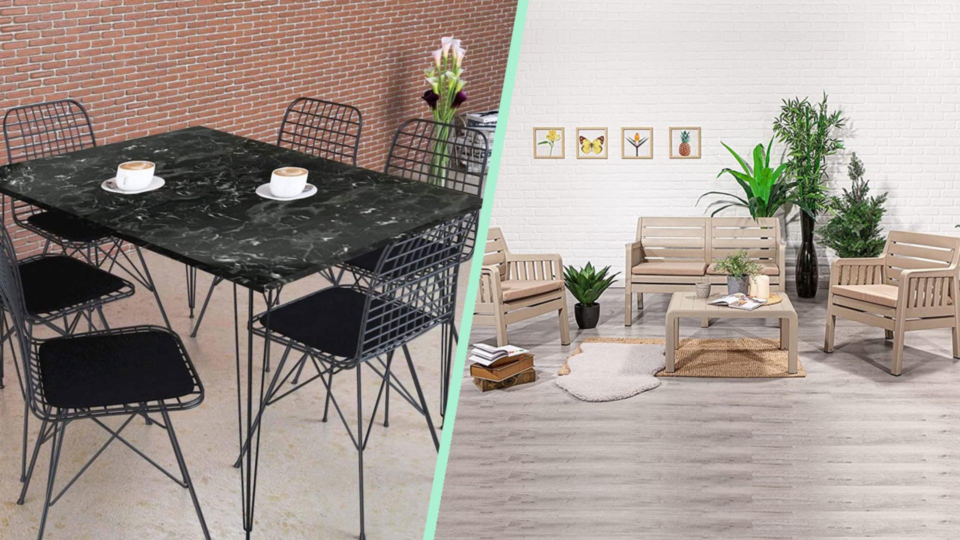 Bahçenize şıklık ve güzelliğin yanında rahatlığı da getirecek yemek masa ve sandalye takımları