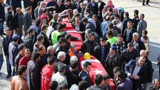 Madencilere hüzünlü veda