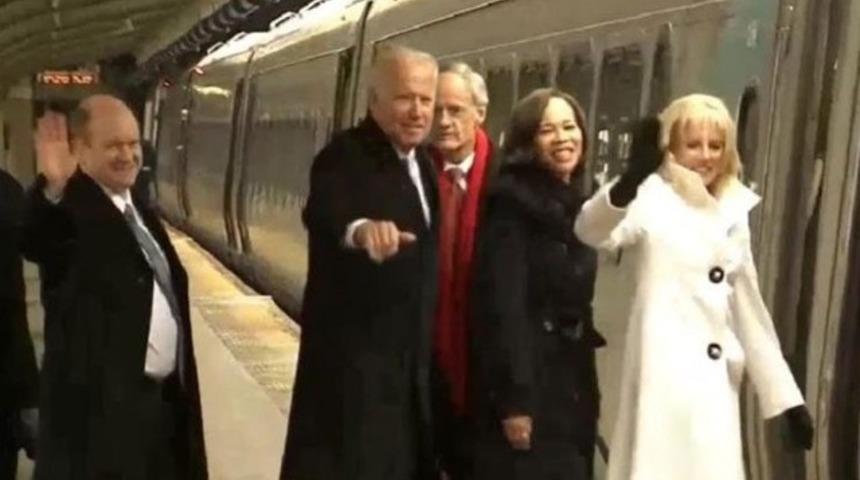 Joe Biden evine trenle döndü
