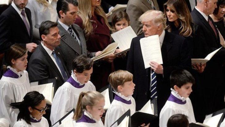 ABD Başkanı Trump, Ulusal Katedral'deki dini törene katıldı