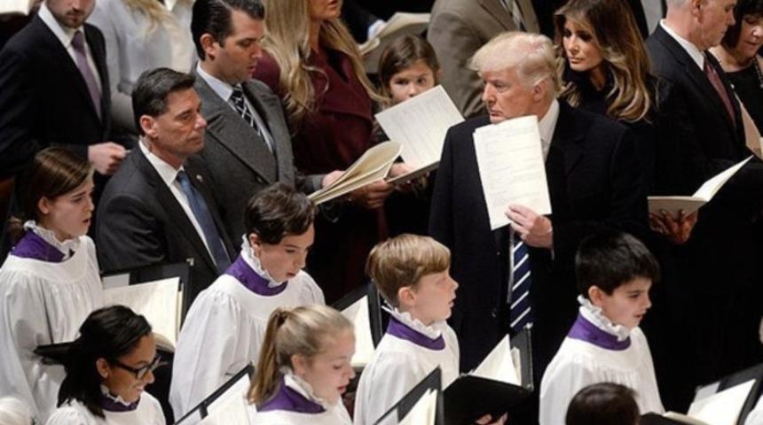 ABD Başkanı Trump, Ulusal Katedral'deki dini törene katıldı