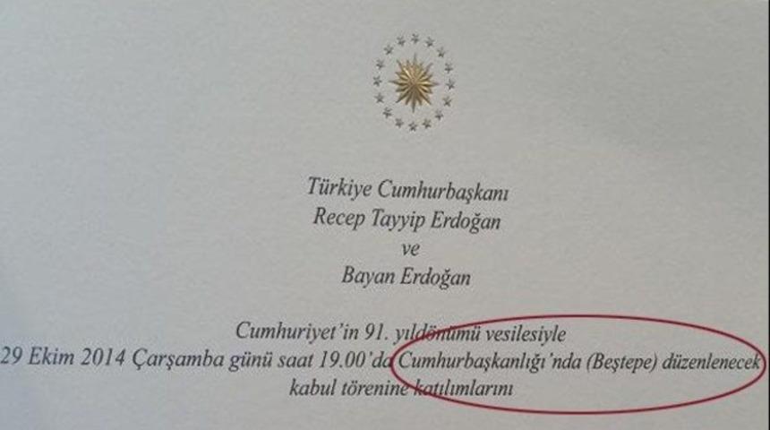 29 Ekim ilk kez Çankaya Köşkü'nde yapılmayacak