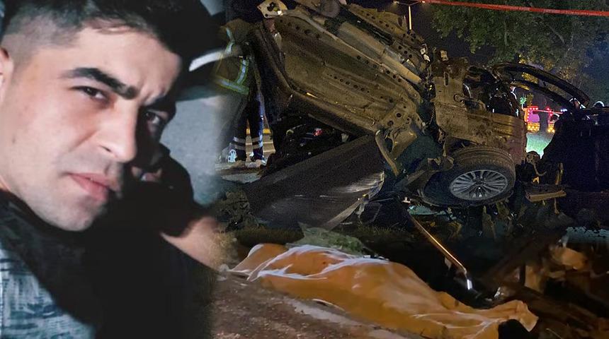 Bursa'da feci kaza! Otomobil ikiye ayrıldı, Astsubay Çavuş Emre Ekinci hayatını kaybetti