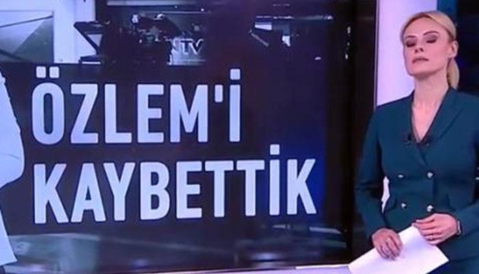 NTV spikeri Seda Öğretir, Özlem Sarıkaya Yurt'un ölüm haberini sunarken konuşmakta zorluk çekti