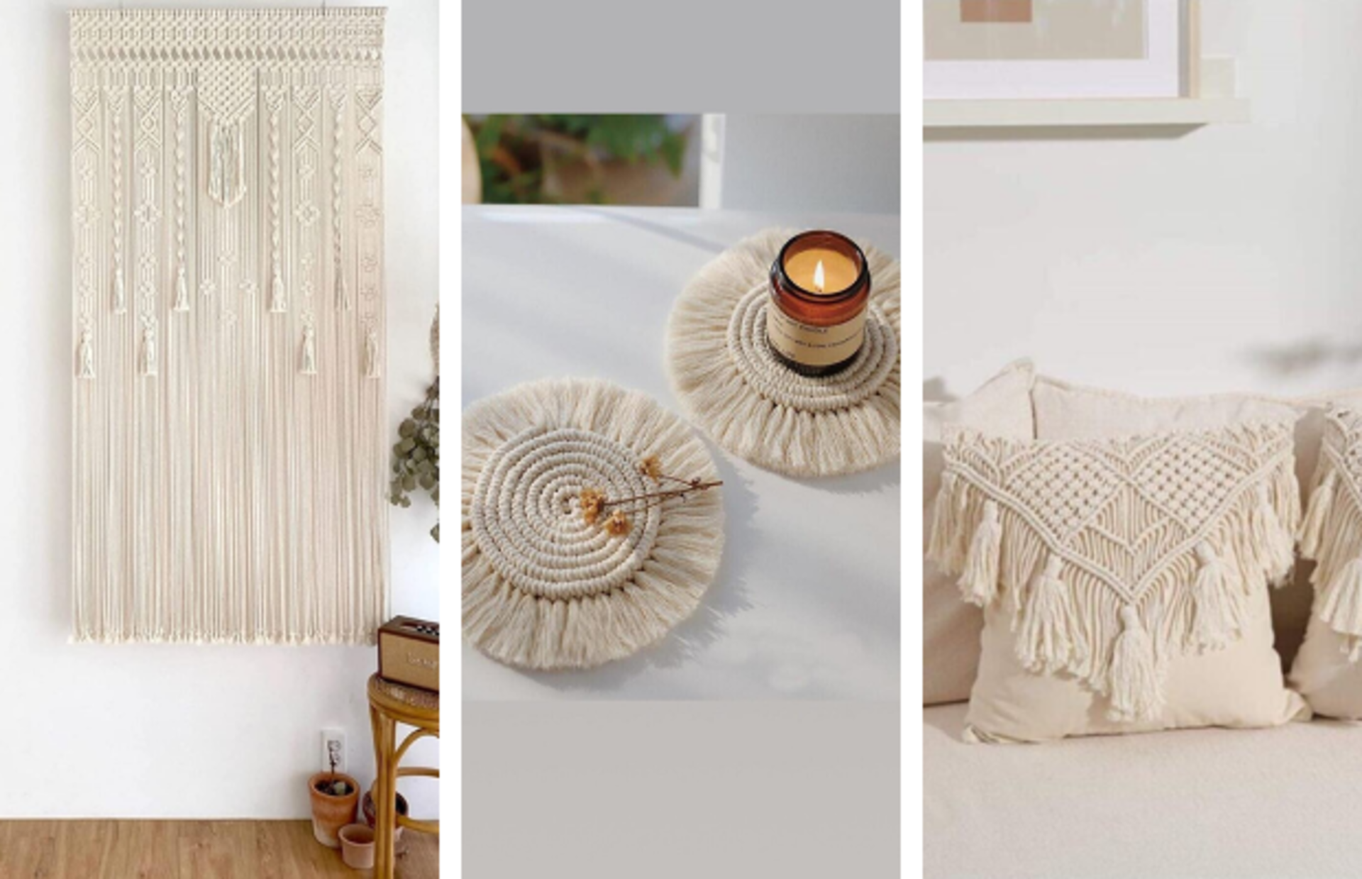 Yazın salaşlığını evinizin dekorunda hissettirmek için en güzel makrome süs önerileri