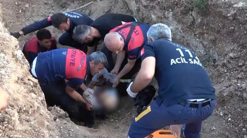 Hurda demir toplamak için çukura indi! Korkunç son...