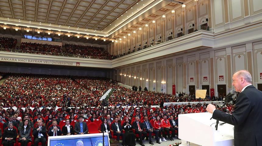 Son dakika! Cumhurbaşkanı Erdoğan: Gençlere bırakılacak en büyük miras 2053 vizyonudur