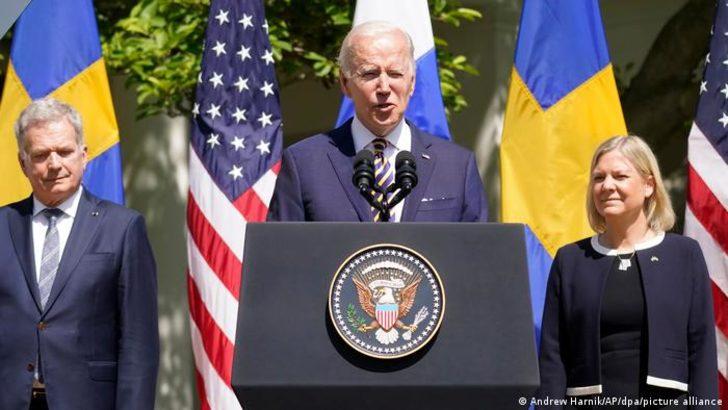 Biden'dan İsveç ve Finlandiya'nın NATO üyeliğine tam destek
