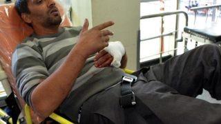 Damada pompalı tüfekli saldırı: 2 yaralı