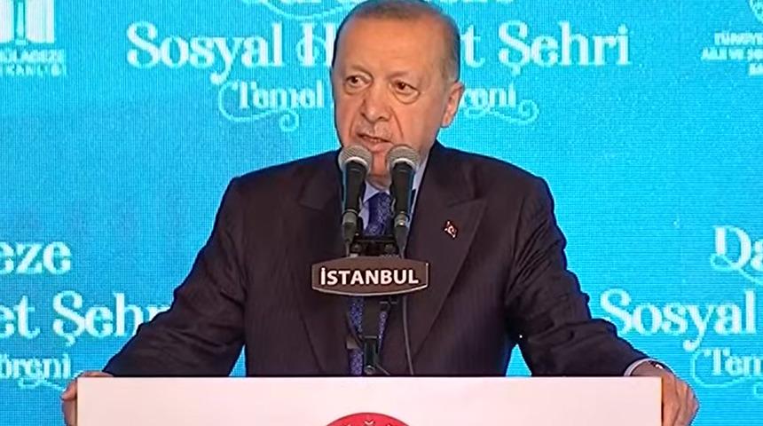 Cumhurbaşkanı Erdoğan'dan, İmamoğlu'na eleştiri: Bu tür şeyleri yapın biz de sizi alkışlayalım