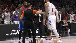 Anadolu Efes-Real Madrid maçında gerginlik! ''Yapma ya! Bu işleri bırak...''