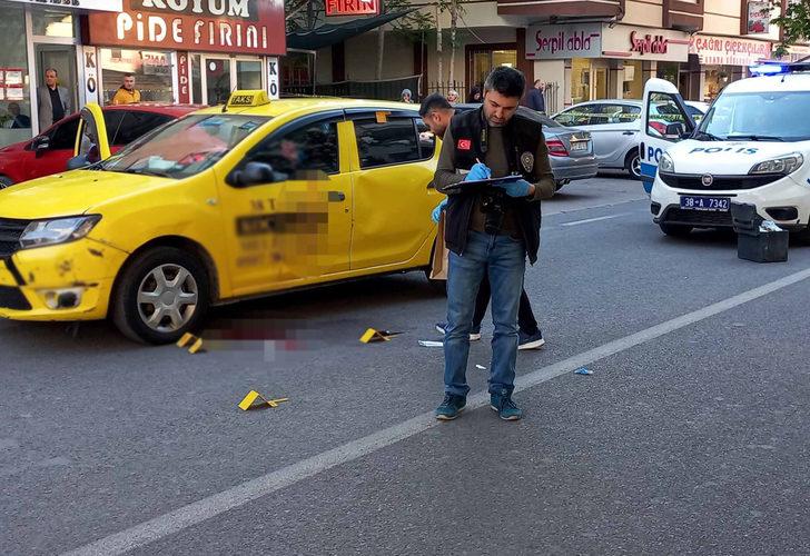Kayseri'de taksiciye infaz! Yolunu kesip başından vurdu