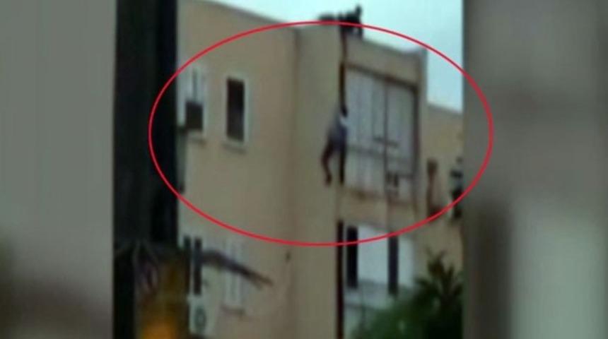 Yakalanacakken yere b&ouml;yle &ccedil;akıldı