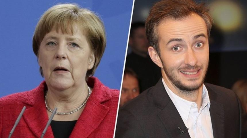 Alman komedyen Böhmermann'dan Merkel'e eleştiri