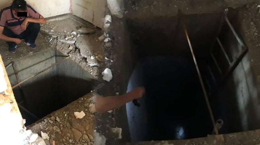 Evinin bahçesinde Kırgızistan-Özbekistan'ı bağlayan tünel çıktı, akıl hastanesine kaldırıldı