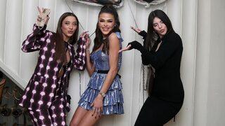 Aslıhan Karalar'ın 23. yaş günü için giydiği ışıl ışıl mavi elbiseye alternatif öneriler