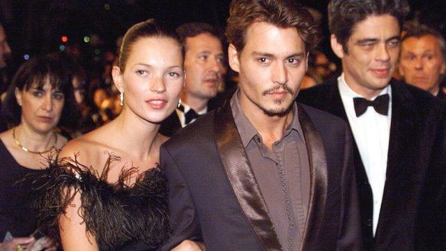 Kate Moss ve Johnny Depp 1998'de Cannes'da