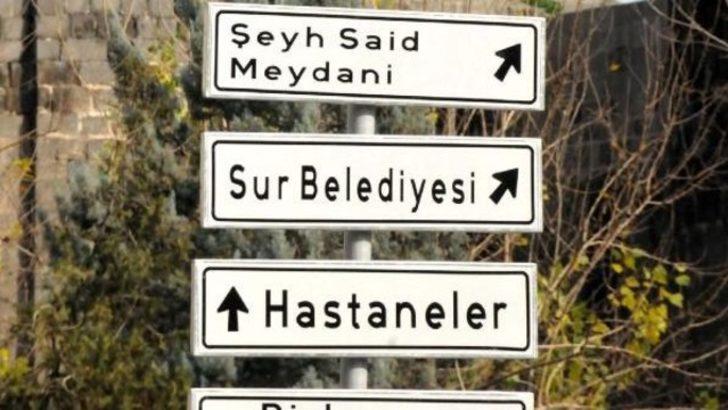 Diyarbakır'da trafik yön tabelaları 'şeyh said' olarak değiştirildi