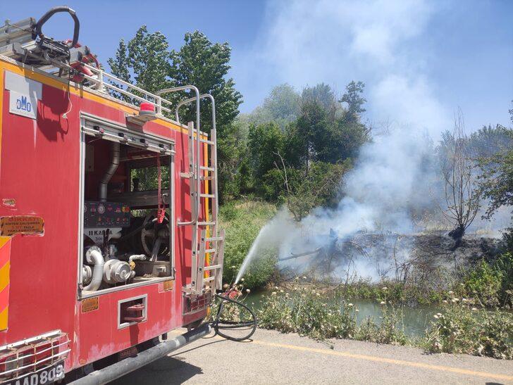 Nusaybin'de ağaçlık alanda çıkan yangın büyümeden söndürüldü G2