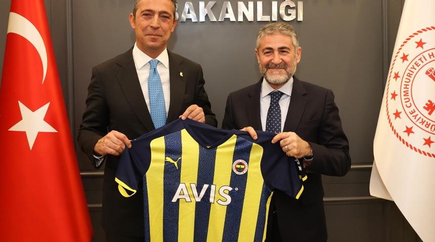 Fenerbahçe Başkanı Ali Koç'tan Bakan Nureddin Nebati'ye ziyaret