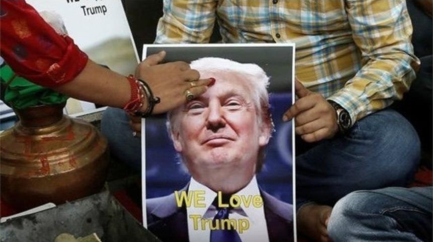 Sağcı Hindu grup Trump'a destek ayini düzenledi
