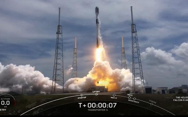Türkiye’nin ilk ticari uydusu Plan-S, SpaceX tarafından uzaya fırlatıldı